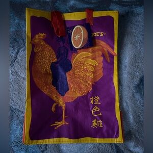 Trader Joe’s Mandarin Orange Chicken Reusable Shopping Bag New With Tags - Rare
